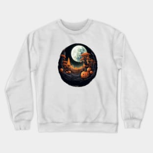 halloween moon Crewneck Sweatshirt